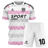 All Sports,昇華 サッカー ユニフォーム,上下セット,白,オリジナル ユニフォーム